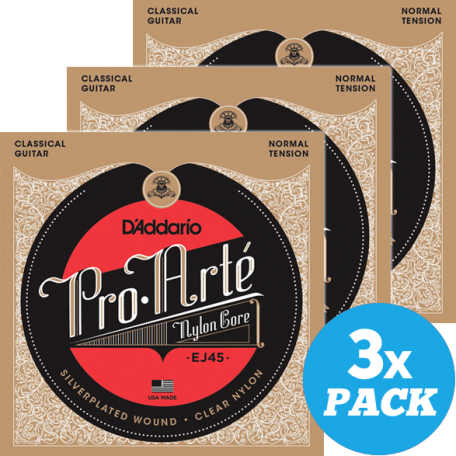 [EJ45-3D] D'Addario EJ45 Normal Tension 3 Pack