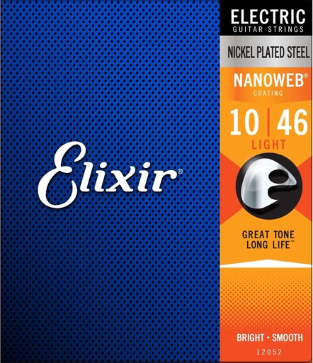 [12052] Elixir 12052 Nanoweb Electric Guitar Strings 010-046