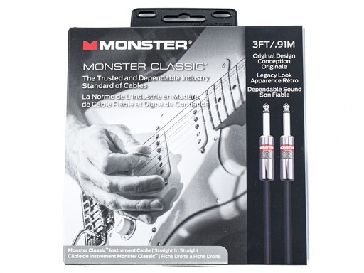 [MC-SS03] Monster Cable Classic 3 Straight-Straight 0.9m Instrument Cable