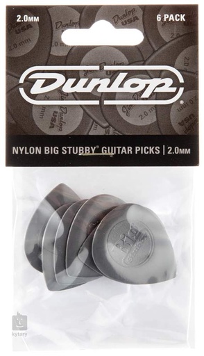 [ADU 475P2] Dunlop Nylon 6-Pack Big Stubby 2.0mm
