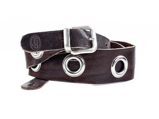 TFOA Knuckles and Leather Guitar Strap Brown