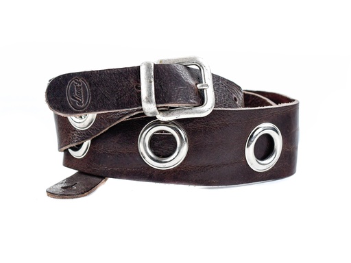 TFOA Liam's Knuckles and Leather Guitar Strap Brown