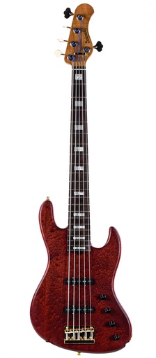 [SML021SJ5 XXGXXXRFR] Sadowsky MetroLine 21 Fret Standard J/J Bass Limited Edition 2023 5 String Majestic Red Transparent Satin
