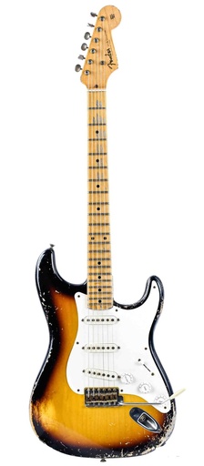 [9218002267] Fender Custom Shop 55 Stratocaster Masterbuilt Dennis Galuszka 2 Color Sunburst Relic