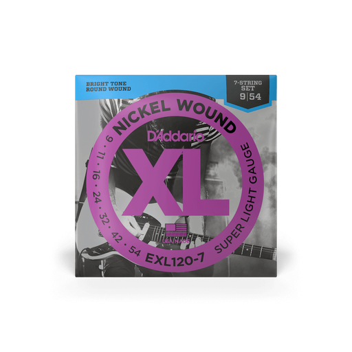 [EXL120-7] D'Addario EXL120-7 Nickel Wound Super Light 09-54 7 String