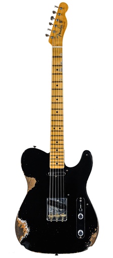 Fender Custom Shop Double Esquire Roasted Pine Relic Black 2022
