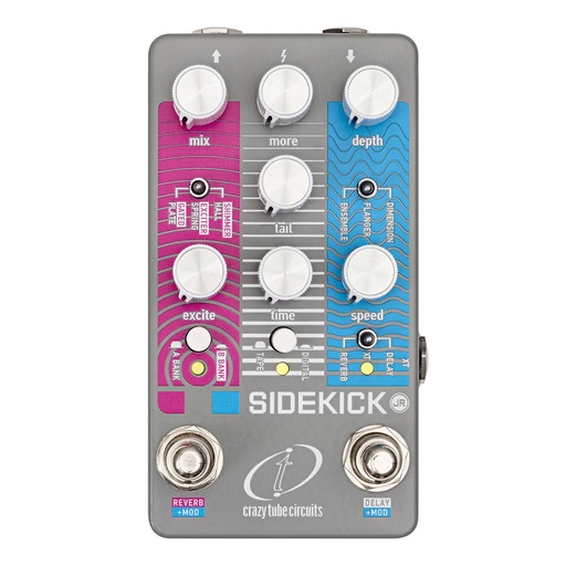 Crazy Tube Circuits Sidekick Jr. Chorus Flanger Delay Reverb Pedal